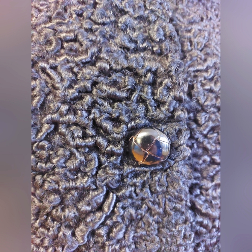 SOLD - Vintage Black Persian Fur Midi Coat - Medium - Excellent condition - Picture 5 of 10